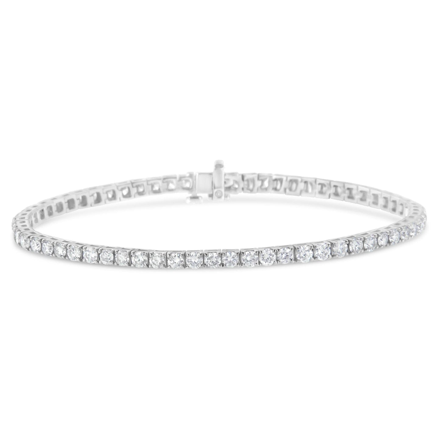 14K White Gold Classic 7” Tennis Bracelet