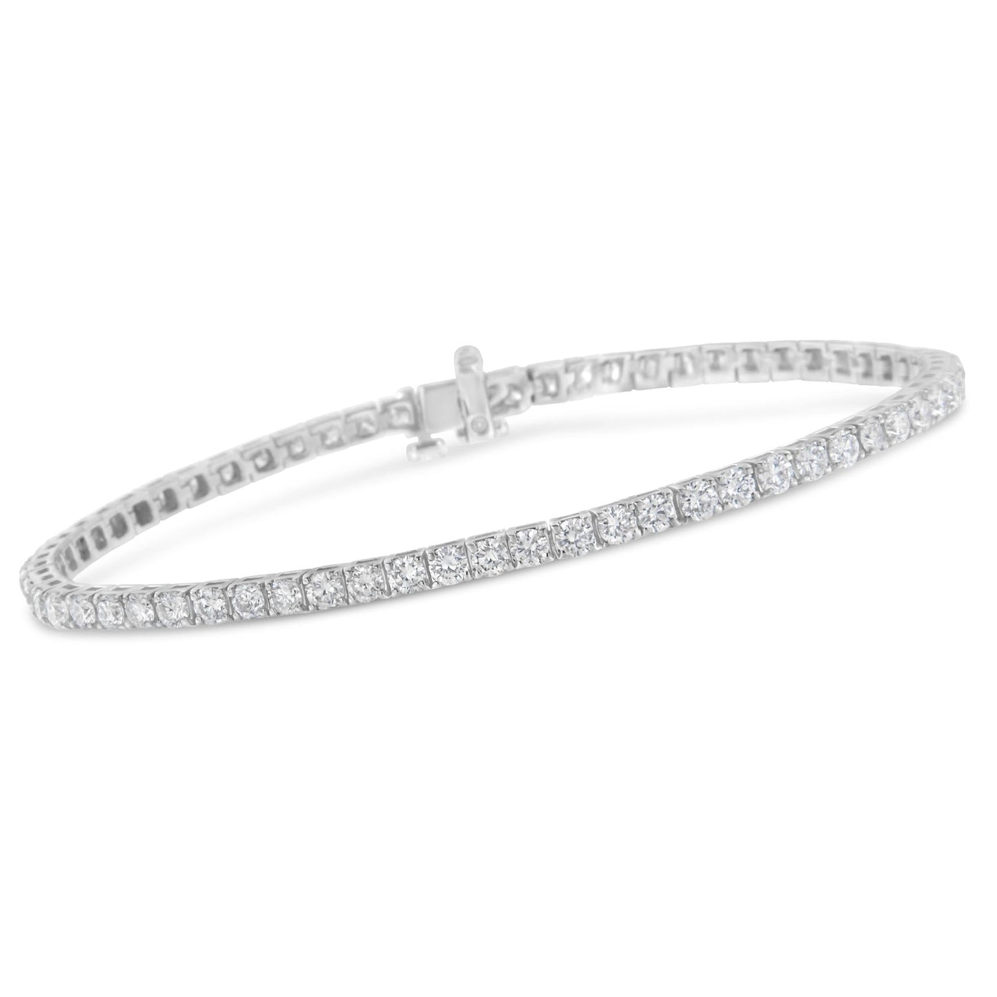 14K White Gold Classic 7” Tennis Bracelet