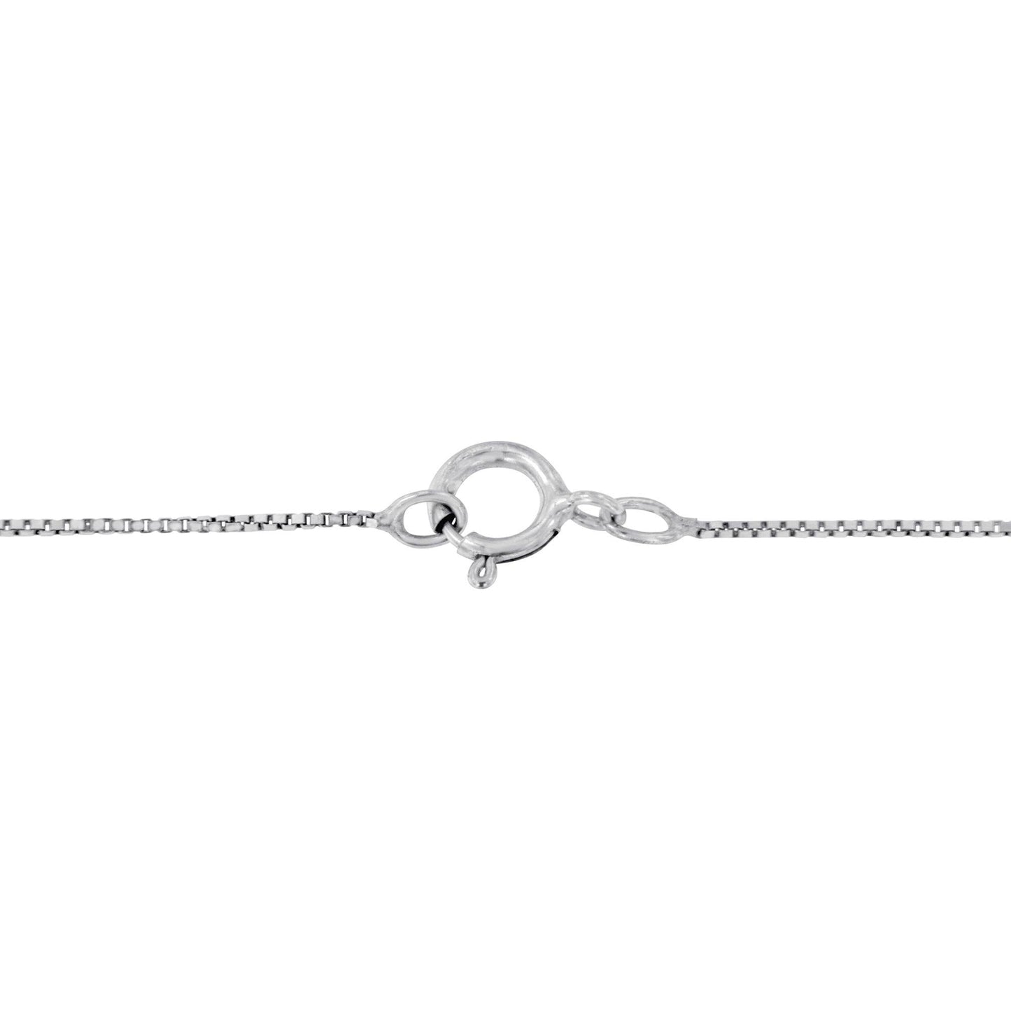 14K White Gold Heart-Shaped Diamond Solitaire Pendant Necklace