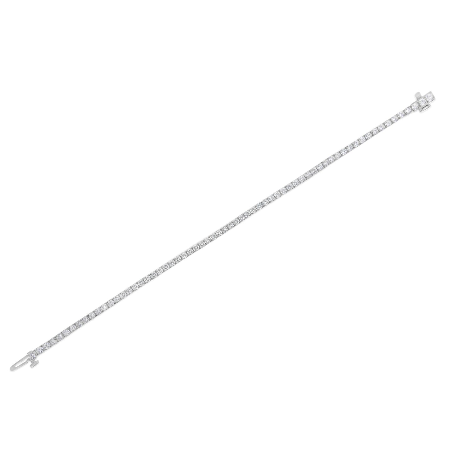 14K White Gold Classic 7” Tennis Bracelet