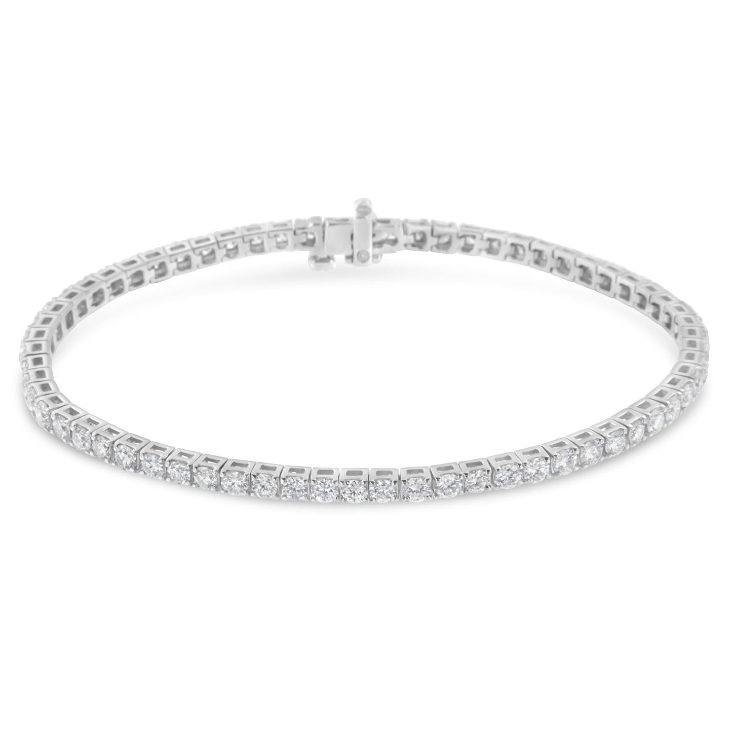 14K White Gold Classic 7” Tennis Bracelet