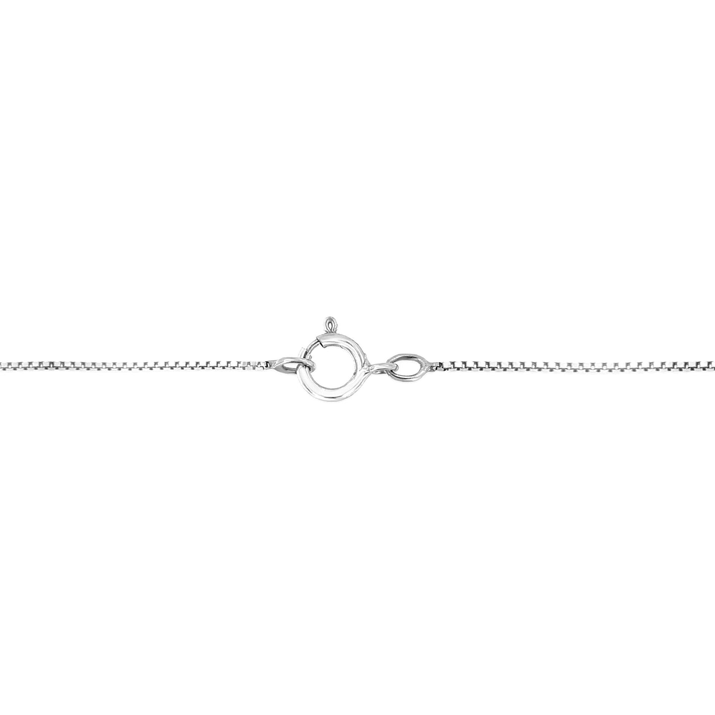 14K White Gold Heart-Shaped Diamond Solitaire Pendant Necklace