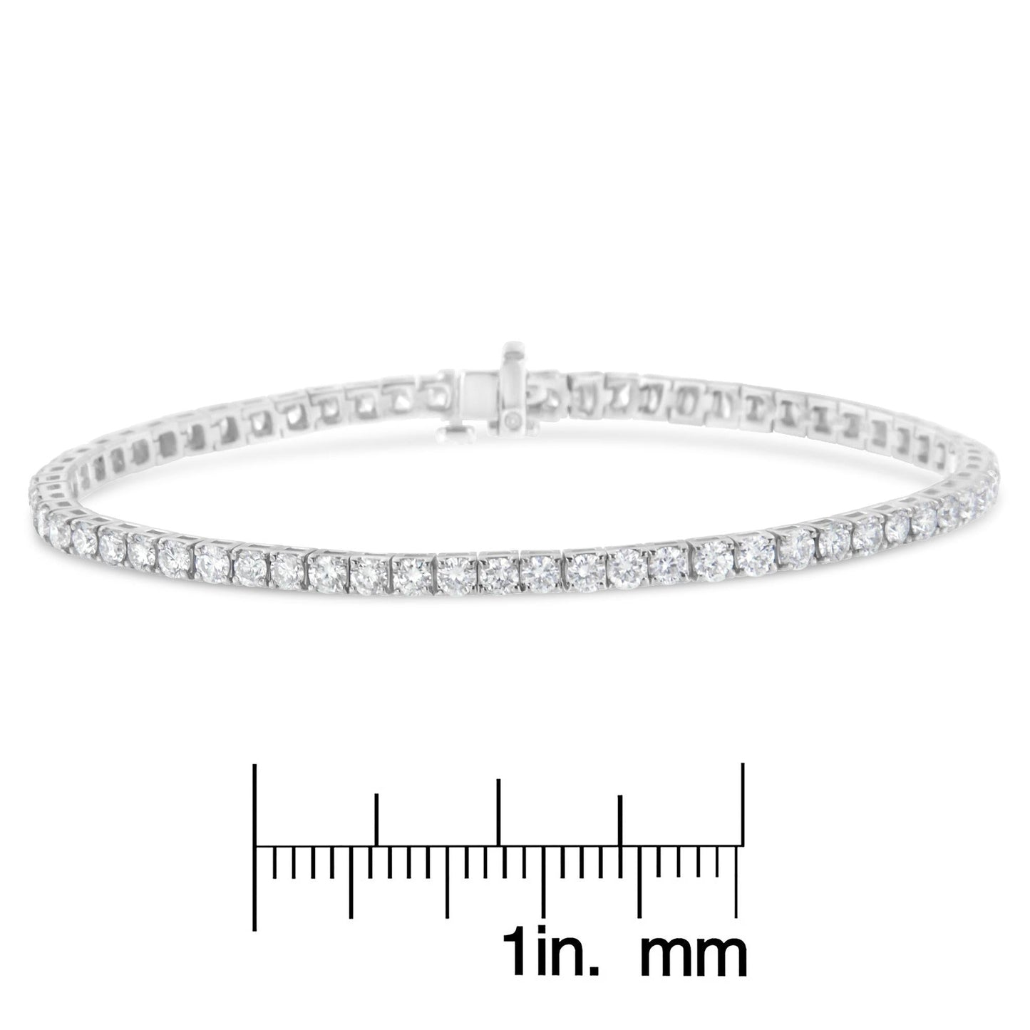 14K White Gold Classic 7” Tennis Bracelet