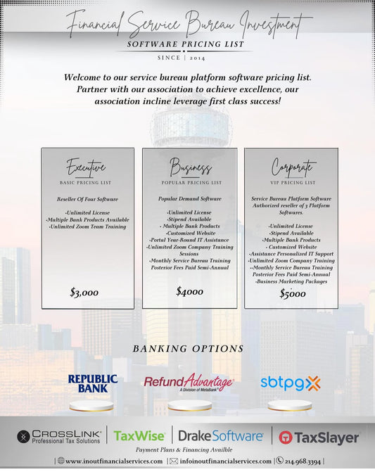 In/Out Financial Services Software Ero & Service Bureau